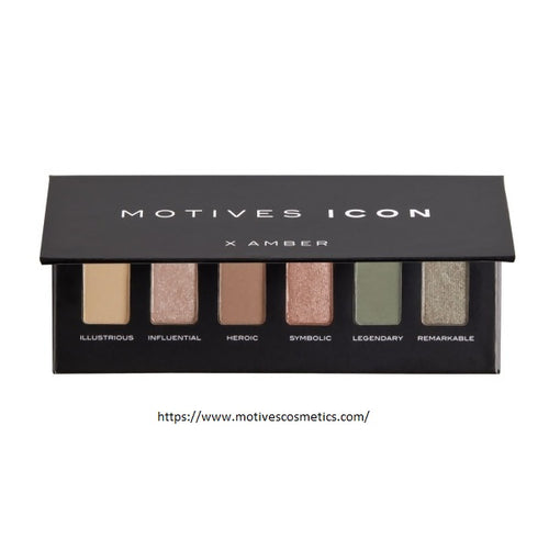 Motives ICON X AMBER Eyeshadow palette - includes 6 Eyeshadows