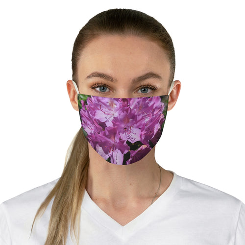 Pink Rodadendron Fabric Face Mask