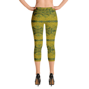 Rag Weed Yellow Capri Leggings