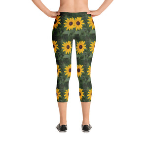 Black Eye Susan Capri Leggings