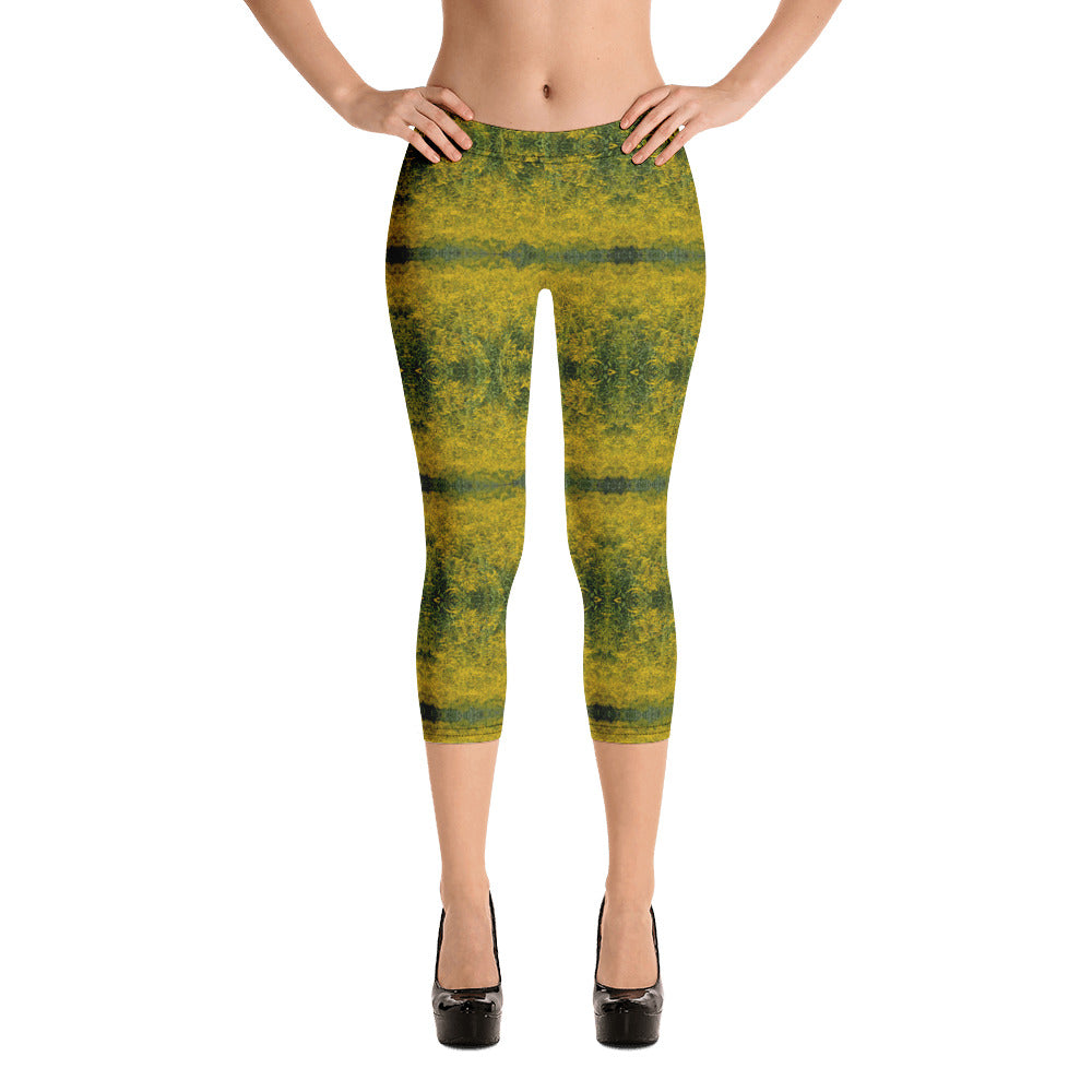 Rag Weed Yellow Capri Leggings