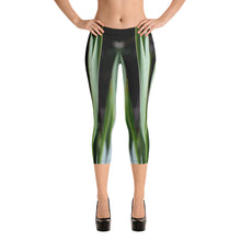 Green Leaf Capri Leggings