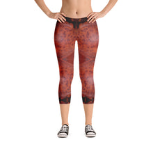 Lobster Red Capri Leggings