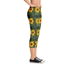 Black Eye Susan Capri Leggings