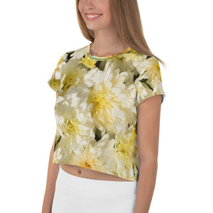 Yellow Flower Crop Tee