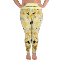 Yellow Flower All-Over Print Plus Size Leggings