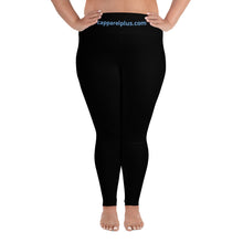 Black All-Over Print Plus Size Leggings