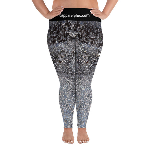 Ice All-Over Print Plus Size Leggings