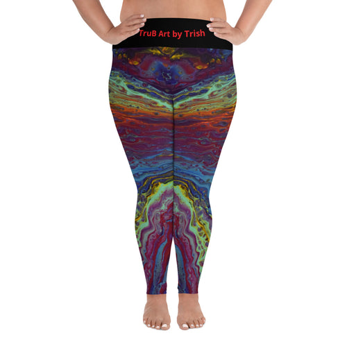 TruB Art by Trish All-Over Print Plus Size Leggings