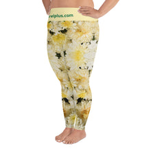 Yellow Flower All-Over Print Plus Size Leggings