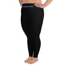 Black All-Over Print Plus Size Leggings