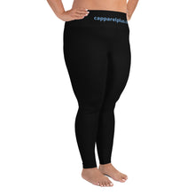 Black All-Over Print Plus Size Leggings