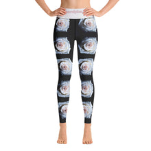 White Rose Yoga Leggings