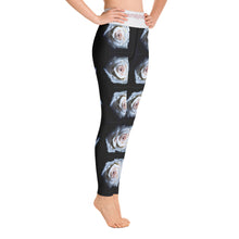 White Rose Yoga Leggings