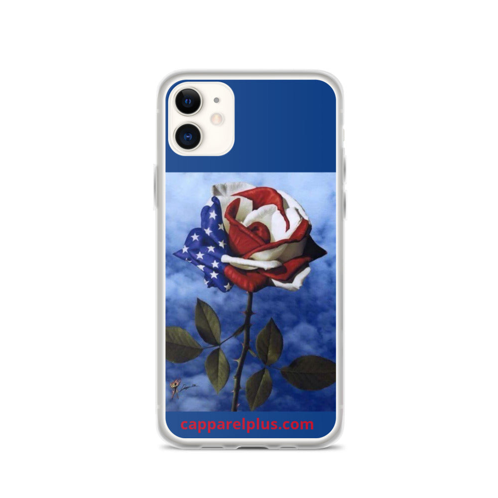 Patriotic Rose iPhone Case