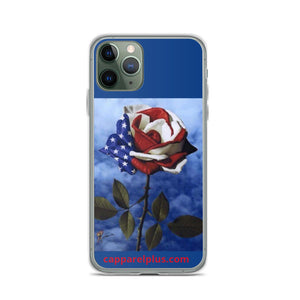 Patriotic Rose iPhone Case