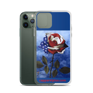 Patriotic Rose iPhone Case