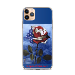 Patriotic Rose iPhone Case