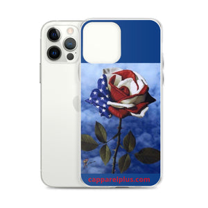 Patriotic Rose iPhone Case