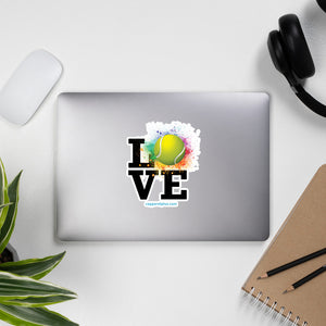 Love Tennis Bubble-free stickers