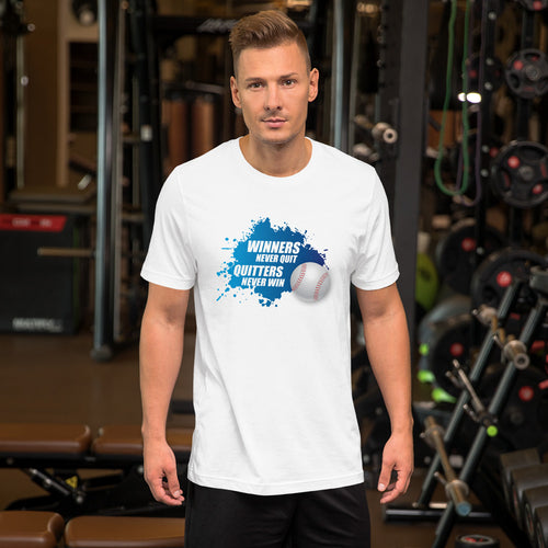 WINNERS Splash Baseball Short-Sleeve Unisex T-Shirt