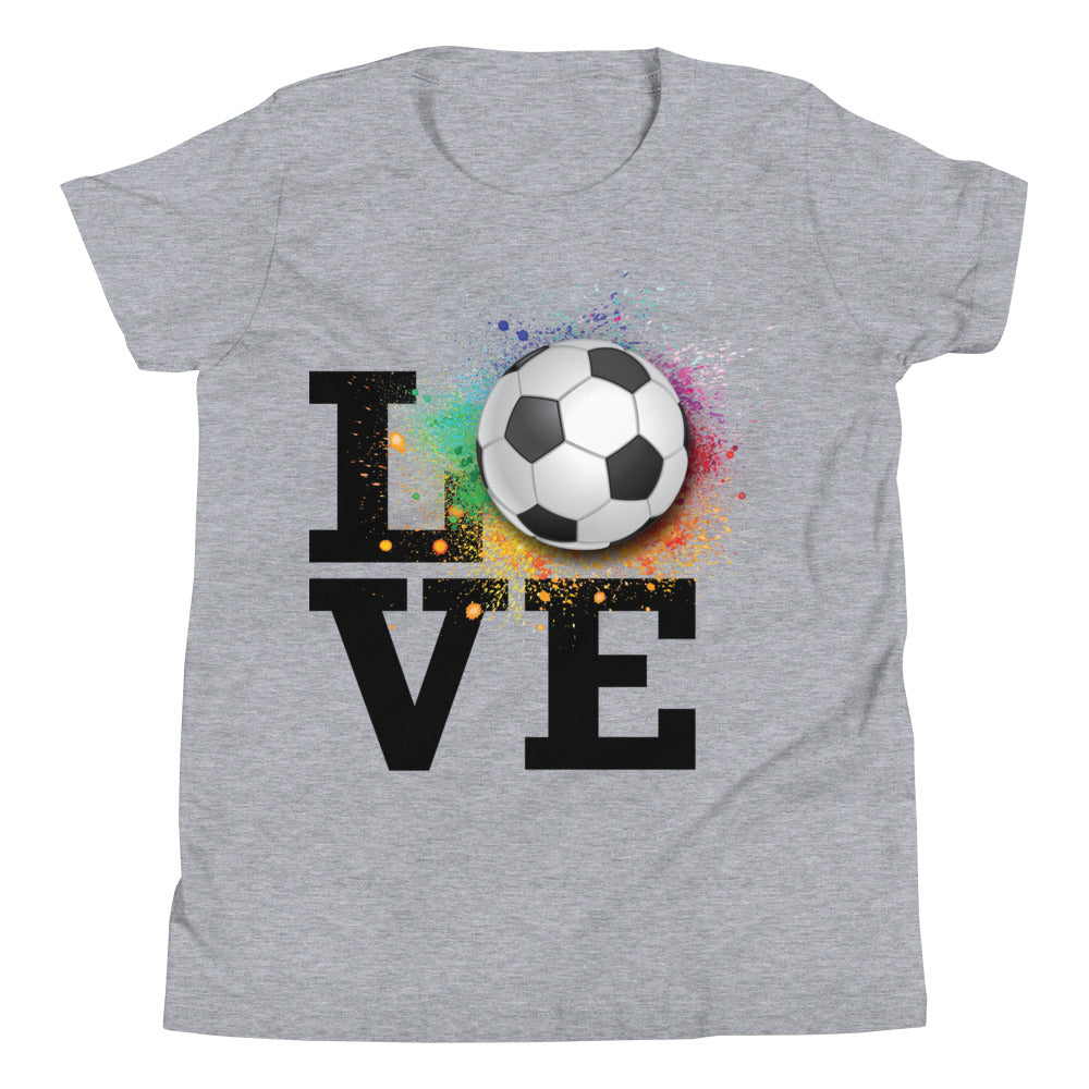 Youth Short Sleeve T-Shirt Love Soccer