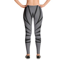 Grey - Black Stripe Leggings