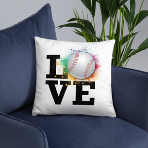 Love Baseball Basic Pillow