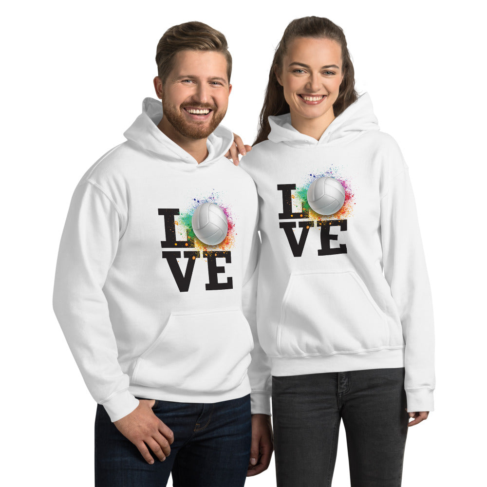 Love Volleyball Unisex Hoodie