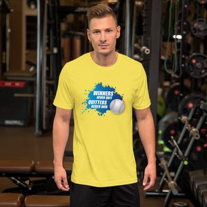 WINNERS Splash Baseball Short-Sleeve Unisex T-Shirt