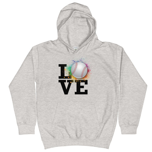 Love Baseball Kids Hoodie