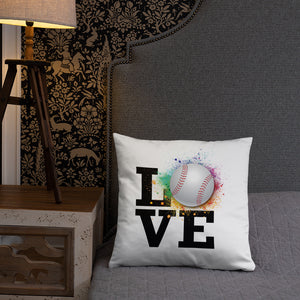 Love Baseball Basic Pillow