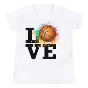 Youth Short Sleeve T-Shirt Love Basketball