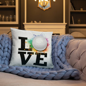 Love Golf Basic Pillow