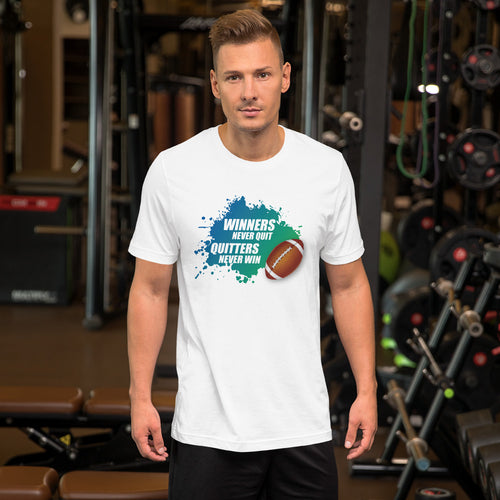 WINNERS Football Splash Short-Sleeve Unisex T-Shirt