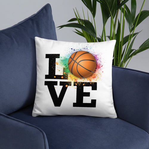 Love Basketball Basic Pillow