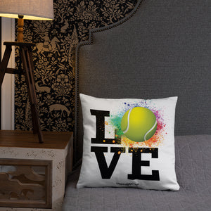 Love Tennis Pillow