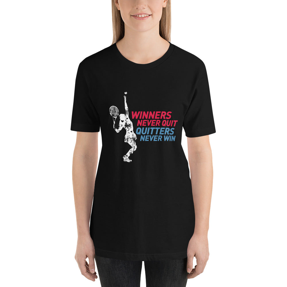 WINNERS Tennis Short-Sleeve Unisex T-Shirt Various Colors