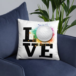 Love Golf Basic Pillow