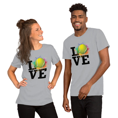 Love Tennis  Sports Short-Sleeve Unisex T-Shirt Various Colors