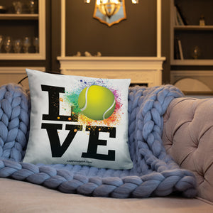 Love Tennis Pillow