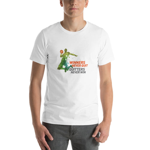 Winners Basketball Short Sleeve Unisex Tee Shirt , Various Colors and Sizes