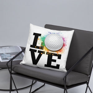 Love Golf Basic Pillow