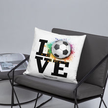 Love Soccer Basic Pillow