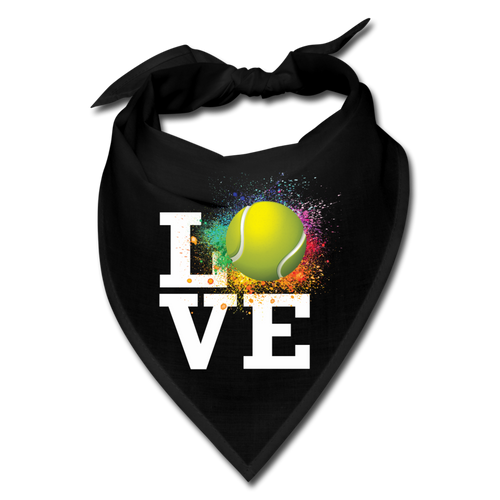 Love Tennis Bandana - black