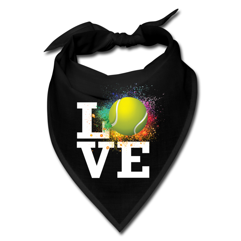 Love Tennis Bandana - black