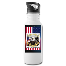 Thank Troops and Vets Water Bottle - white