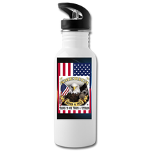 Thank Troops and Vets Water Bottle - white