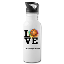 Love Basketball Water Bottle - white