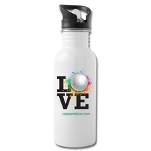 Love Volleyball Water Bottle - white